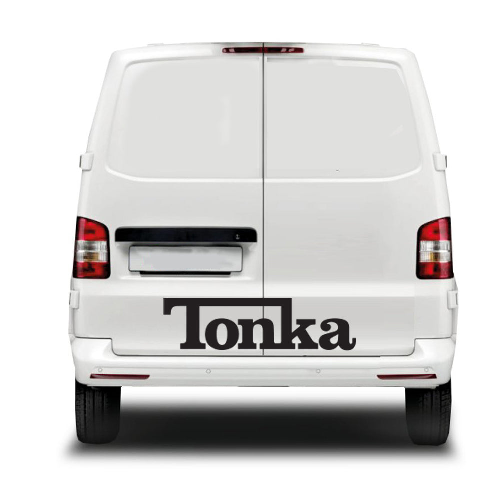 Tonka Text Decal ideal for any vehicle (various Options)