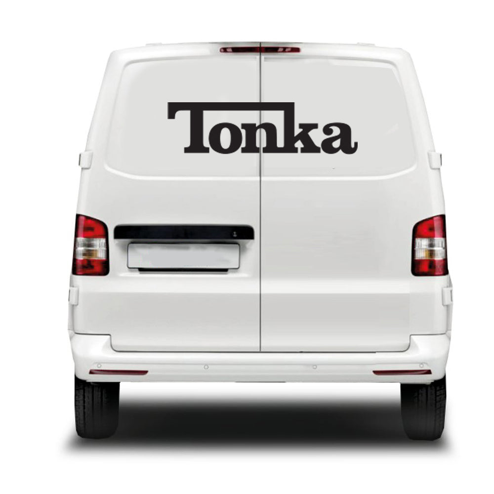 Tonka Text Decal ideal for any vehicle (various Options)