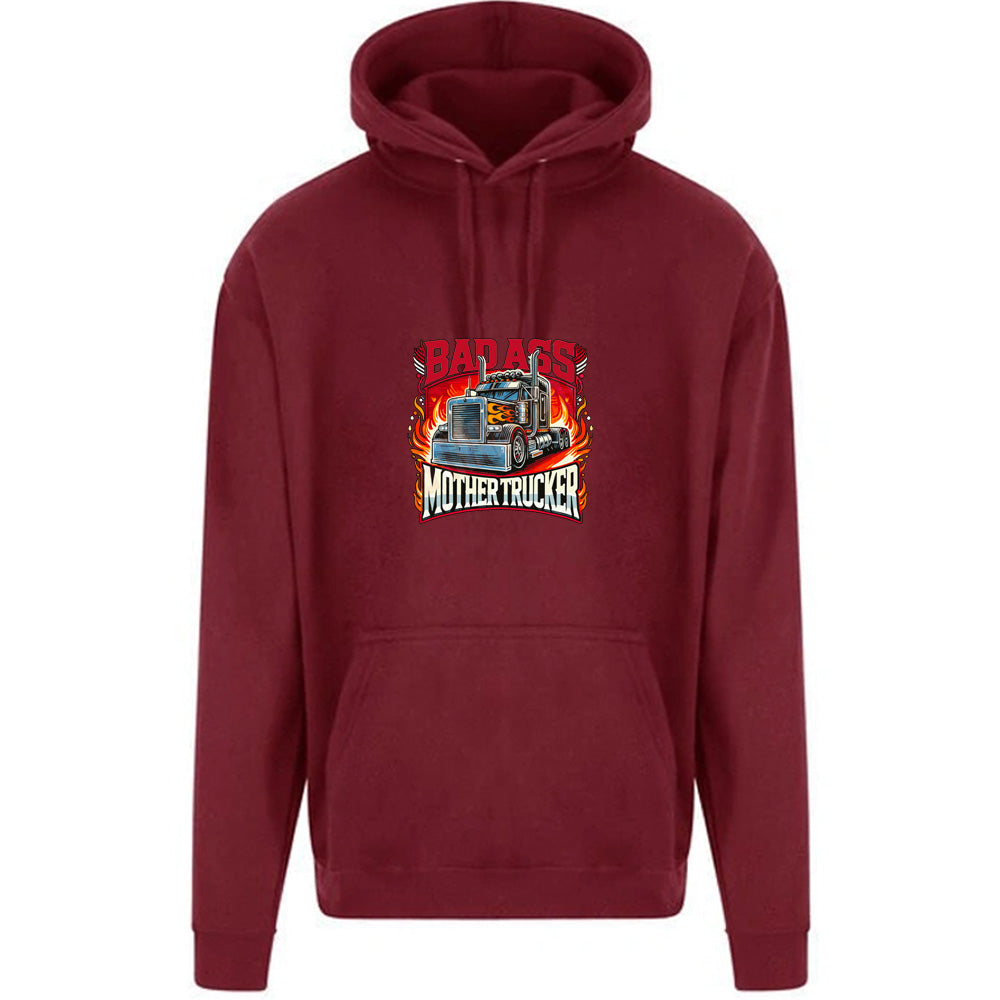Unisex PRO RTX RX350 - Ultimate Comfort Pro Hoodie with Brushed Fleece with "Bad Ass Trucker" Graphic (Various Sizes)
