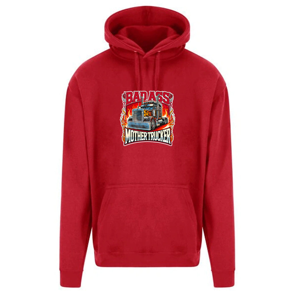 Unisex PRO RTX RX350 - Ultimate Comfort Pro Hoodie with Brushed Fleece with "Bad Ass Trucker" Graphic (Various Sizes)