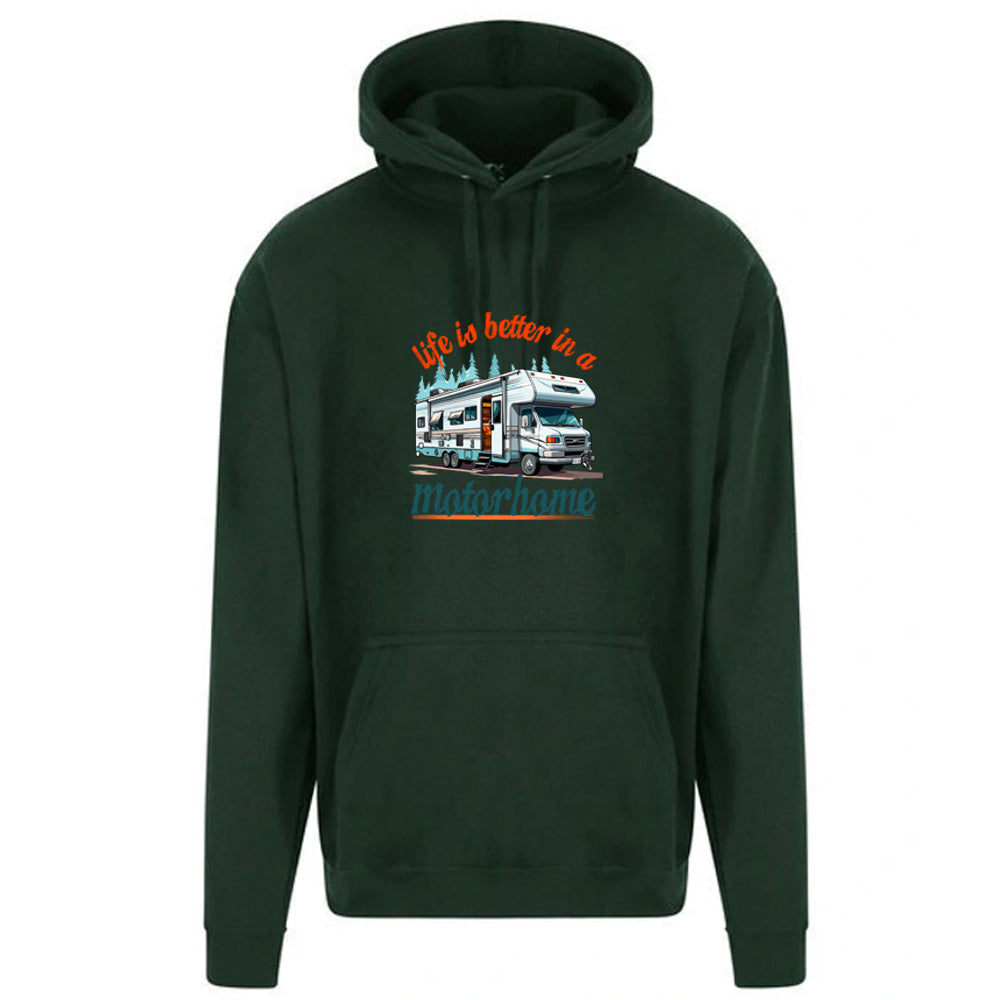 Unisex PRO RTX RX350 - Ultimate Comfort Pro Hoodie with Brushed Fleece with Motor Home Graphic ( Various Sizes)