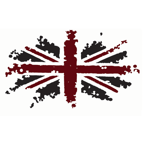 New Messy Union Jack Flag Vehicle Graphic - 4 sizes available (various colours)