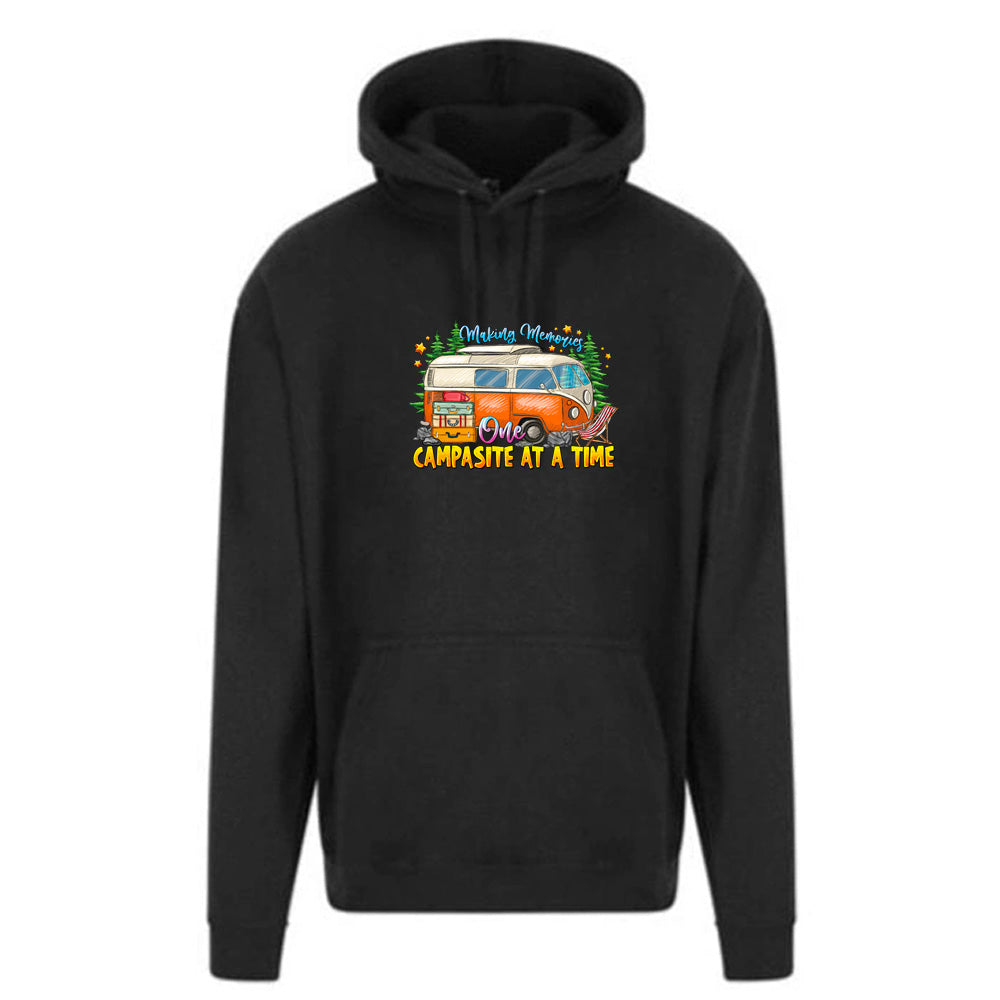 Unisex PRO RTX RX350 - Ultimate Comfort Pro Hoodie with Brushed Fleece with "One Campasite At a Time" Graphic (Various Sizes)