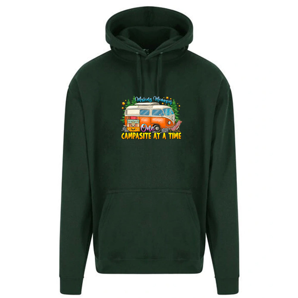 Unisex PRO RTX RX350 - Ultimate Comfort Pro Hoodie with Brushed Fleece with "One Campasite At a Time" Graphic (Various Sizes)