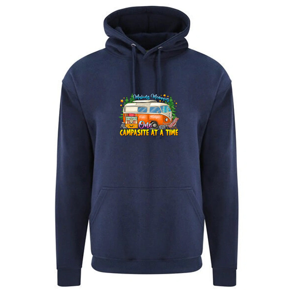 Unisex PRO RTX RX350 - Ultimate Comfort Pro Hoodie with Brushed Fleece with "One Campasite At a Time" Graphic (Various Sizes)