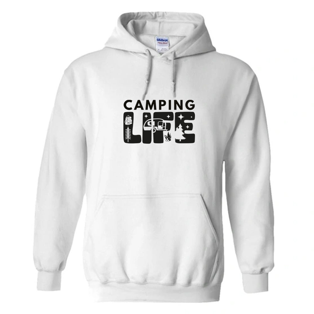 Unisex PRO RTX RX350 - Ultimate Comfort Pro Hoodie with Brushed Fleece with "Camper Life" Graphic (Various Sizes)