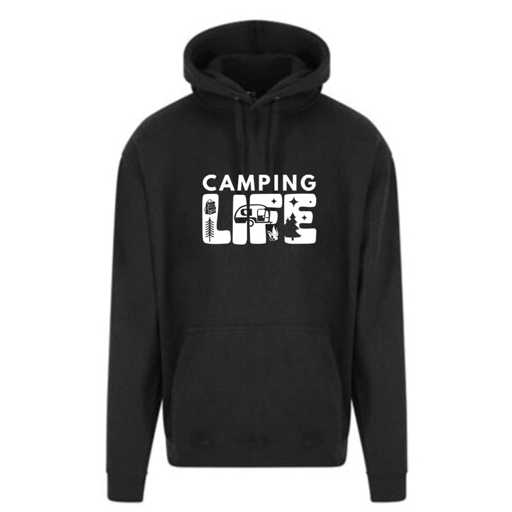 Unisex PRO RTX RX350 - Ultimate Comfort Pro Hoodie with Brushed Fleece with "Camper Life" Graphic (Various Sizes)