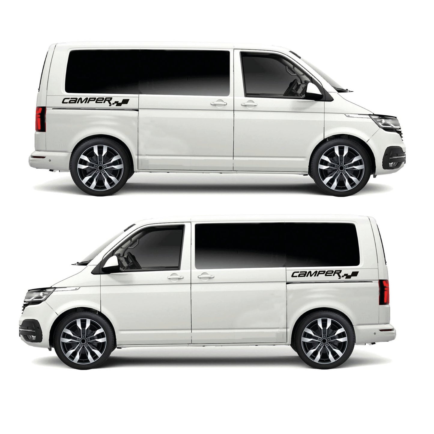 Camper Cube Text Graphic Decal for any vehicle (various Options)