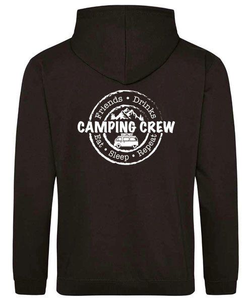 Unisex PRO RTX RX350 - Ultimate Comfort Pro Hoodie with Brushed Fleece with Camping Crew Graphic (Various Sizes)