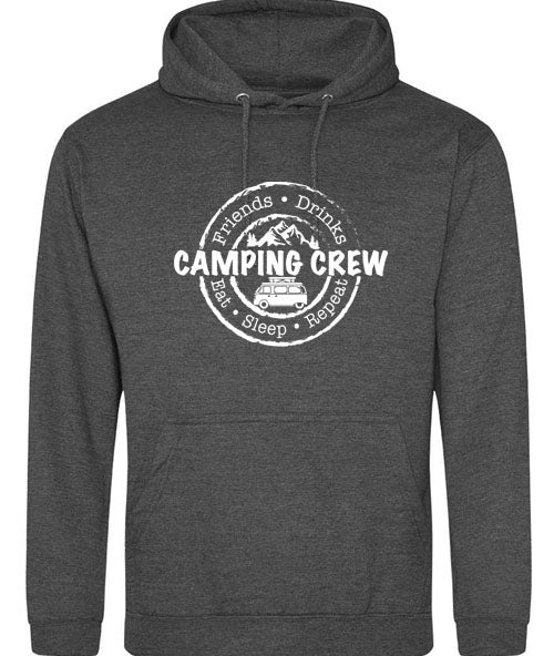 Unisex PRO RTX RX350 - Ultimate Comfort Pro Hoodie with Brushed Fleece with Camping Crew Graphic (Various Sizes)