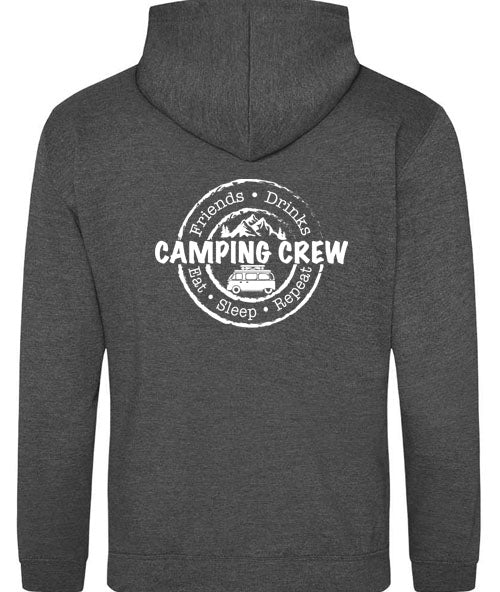 Unisex PRO RTX RX350 - Ultimate Comfort Pro Hoodie with Brushed Fleece with Camping Crew Graphic (Various Sizes)