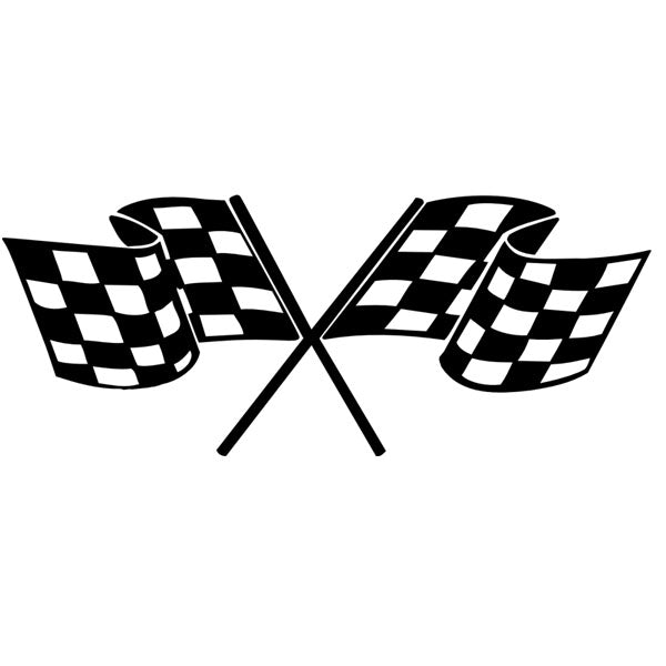 Chequered Flag Vehicle Graphic - 3 sizes available x 1 off