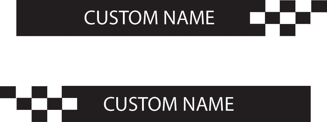 Custom Name Cube Block Graphic - Sold as a pair