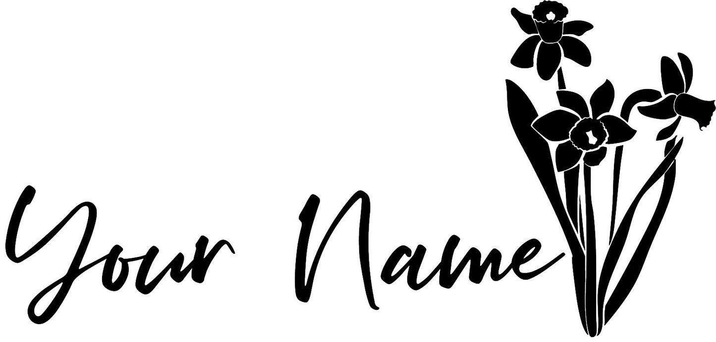 Custom Flower Camper | Motorhome | Car Name Graphic x1off