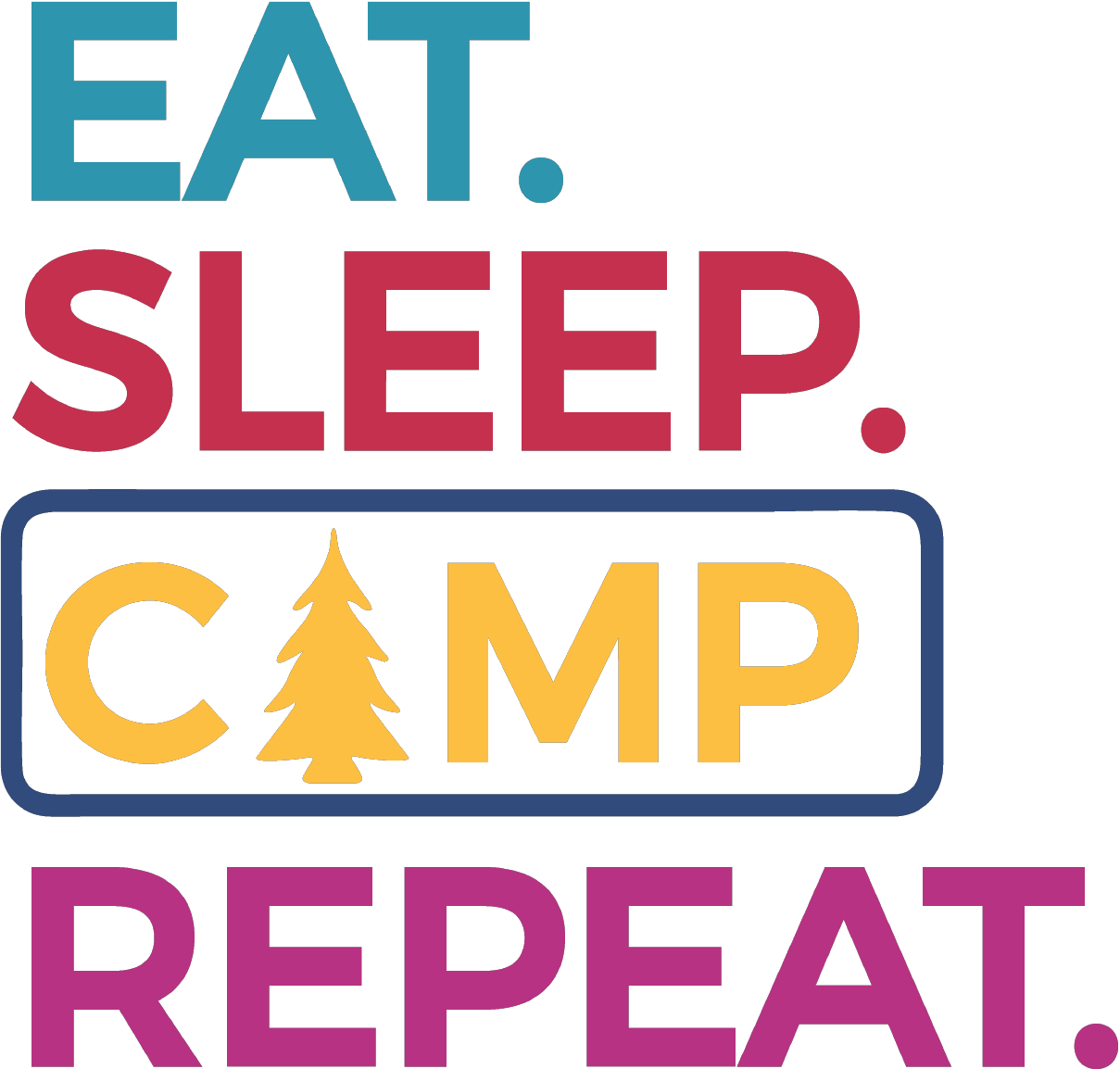 Unisex PRO RTX RX350 - Ultimate Comfort Pro Hoodie with Brushed Fleece with "Eat Sleep Camp Repeat" Graphic (Various Sizes)