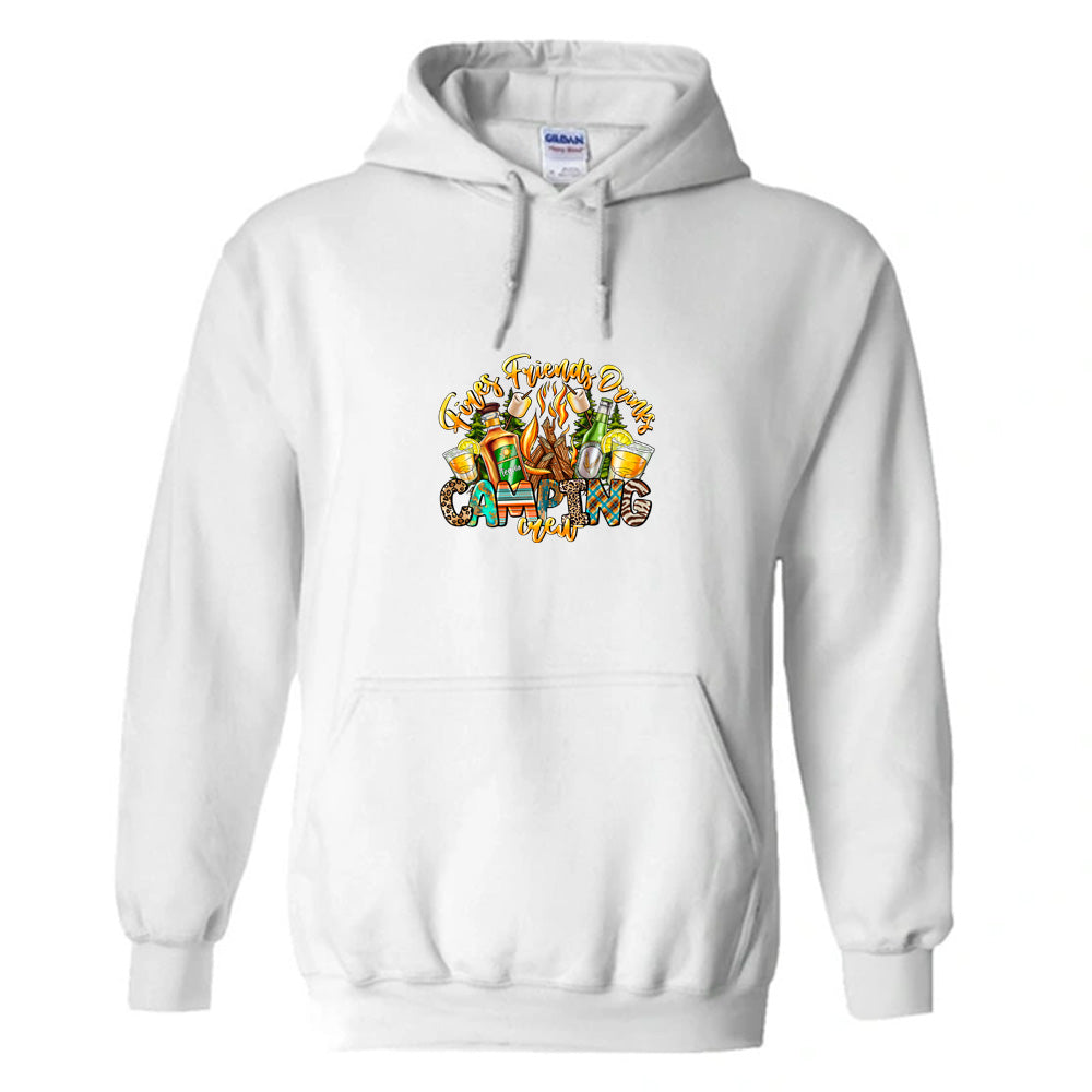 Unisex PRO RTX RX350 - Ultimate Comfort Pro Hoodie with Brushed Fleece with "Fire Friends Drinks crew" Graphic (Various Sizes)