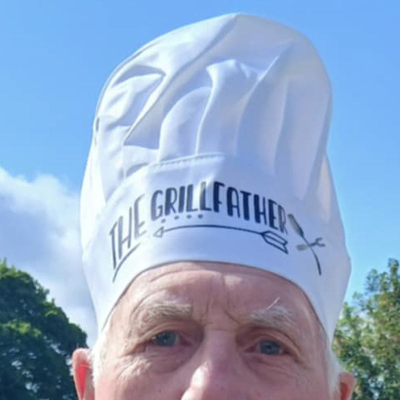 Polyester White Chef Hat blank or with text