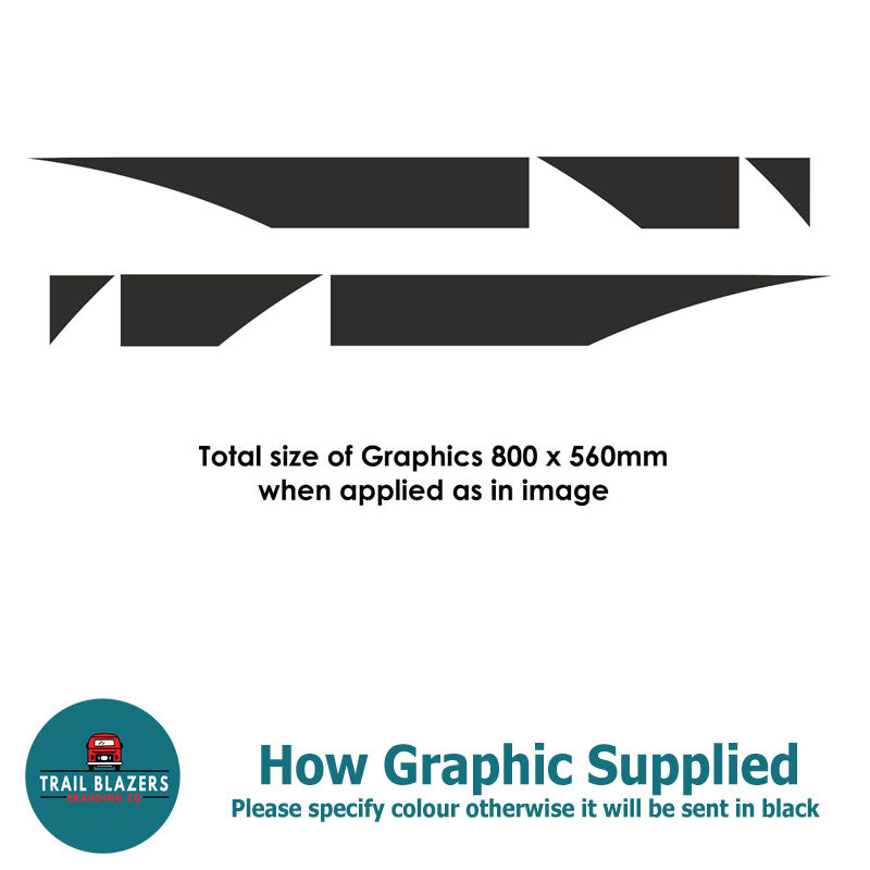 3 Tier Camper Graphic - both sides supplied - Suitable for most vehicles
