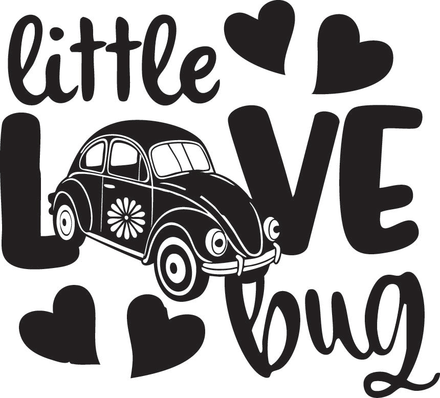 Little Love Bug Sticker 180mm length ideal for any vehicle x1off