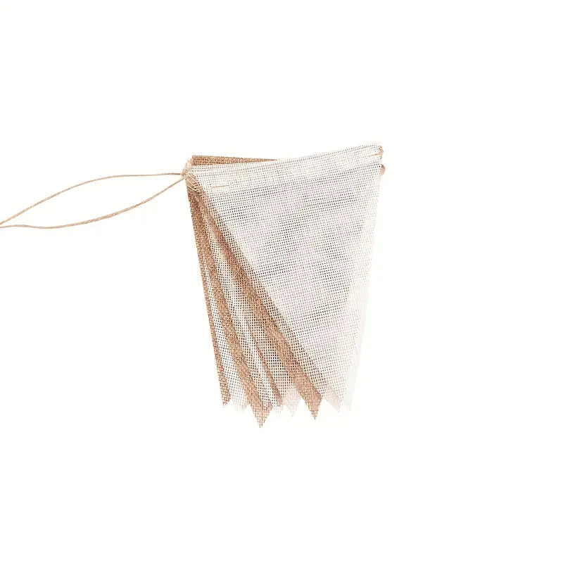 4m natural Linen coloured Pennant Flags Banner