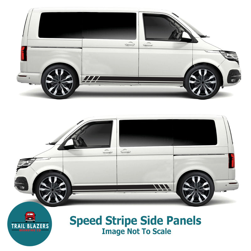 Twin speed stripe, van stripe, graphic or decal in a plain colour. (2 lengths available)