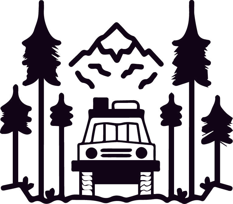 Off Roading Vehicle Vinyl Graphic 200mm length x1 off