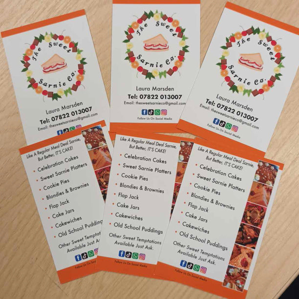 Economy Business Cards Printing on 450gsm silk (variety options)