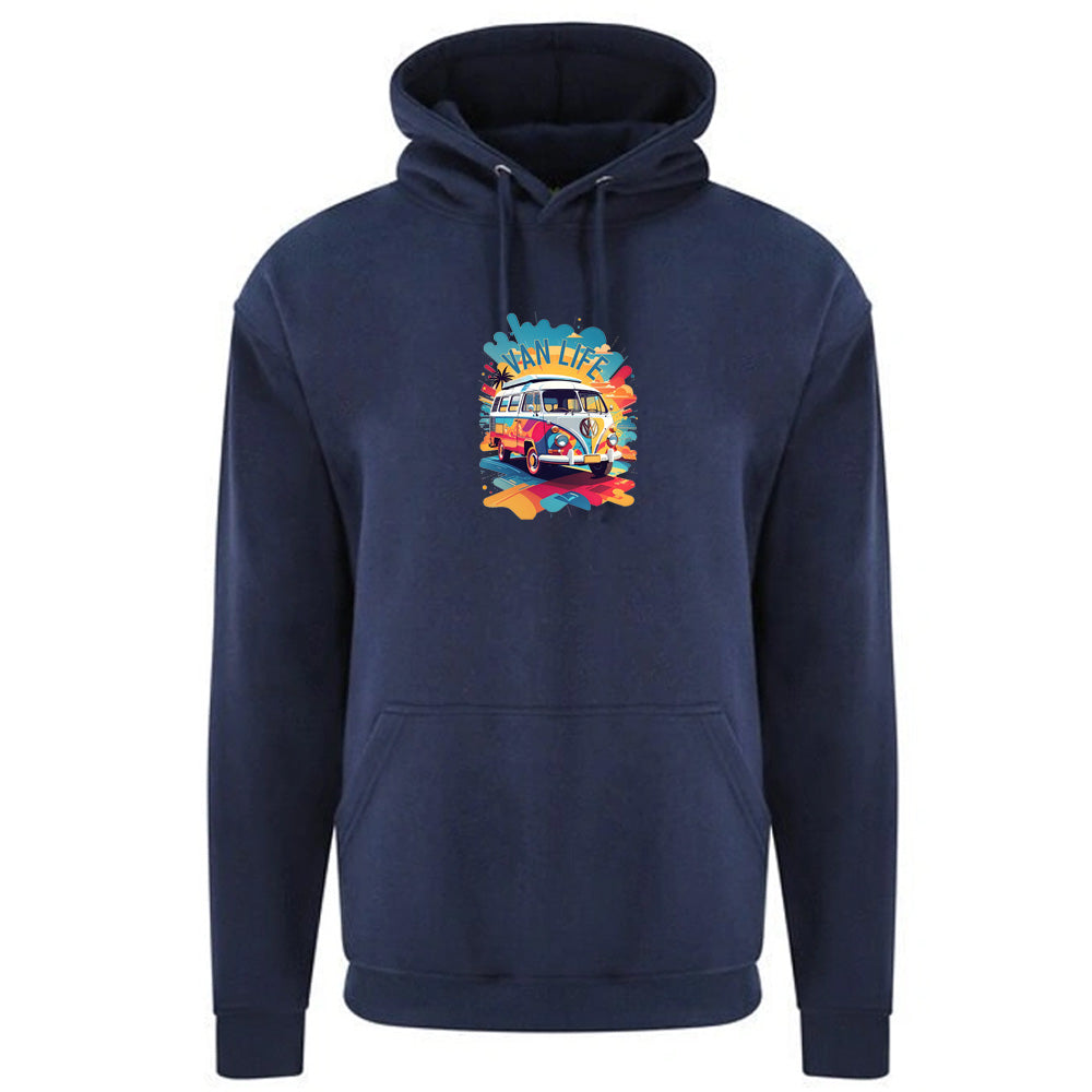 Unisex PRO RTX RX350 - Ultimate Comfort Pro Hoodie with Brushed Fleece with "Splash Van Life" Graphic (Various Sizes)