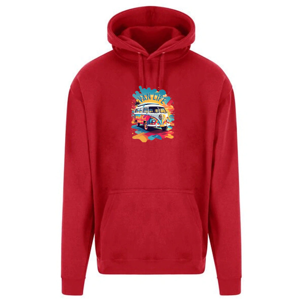 Unisex PRO RTX RX350 - Ultimate Comfort Pro Hoodie with Brushed Fleece with "Splash Van Life" Graphic (Various Sizes)