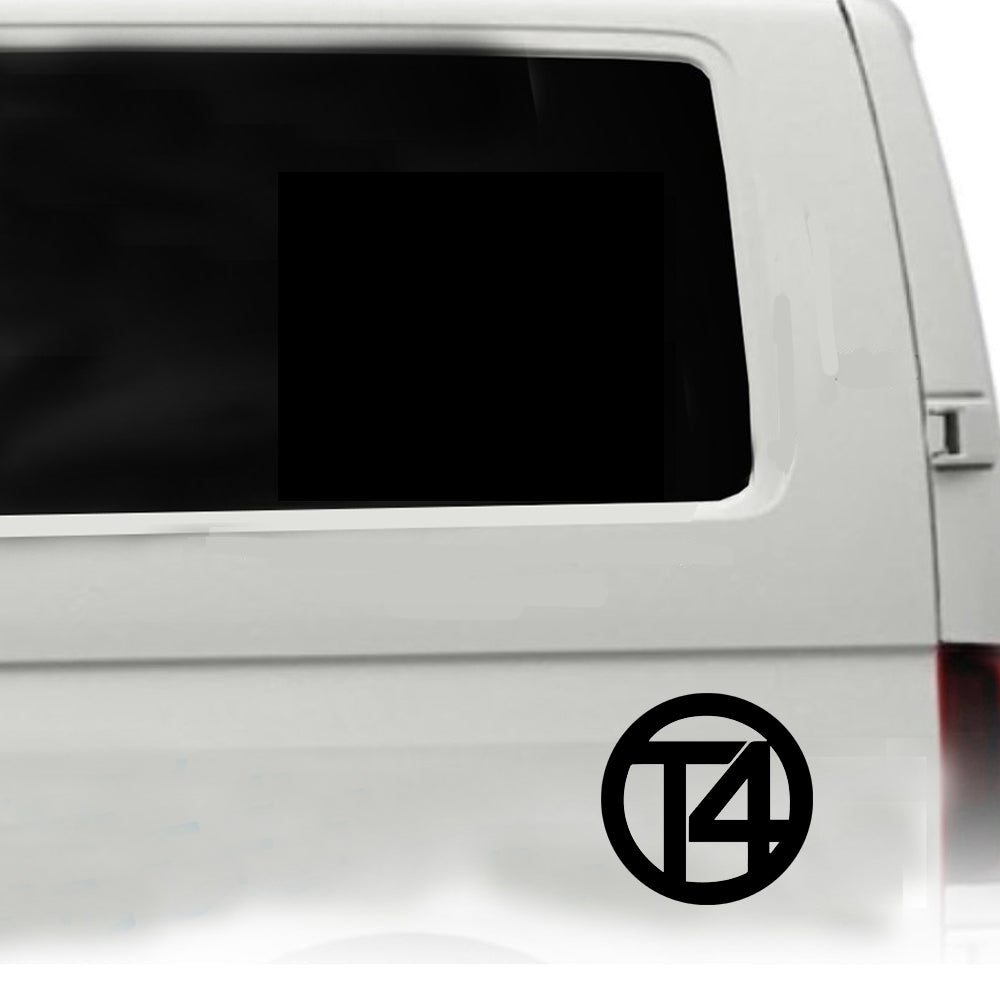 Sticker: T4 Circle Logo x1 Vehicle Graphic 3 lengths available