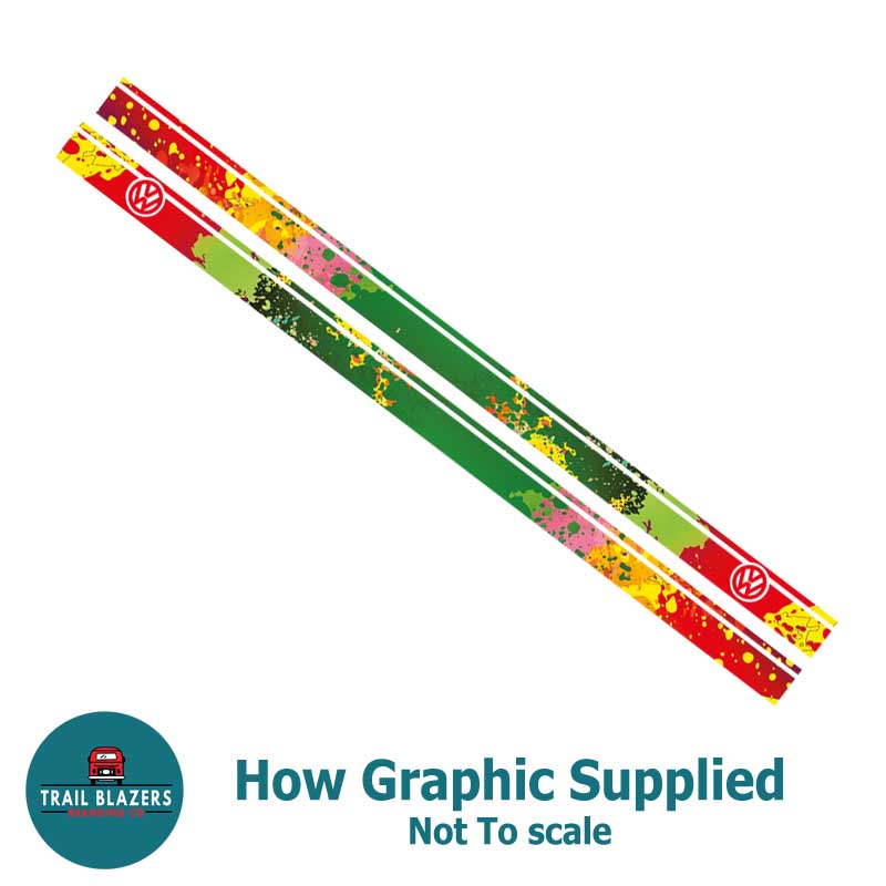 Full Coloured VW Splat Designer Stripes - SWB