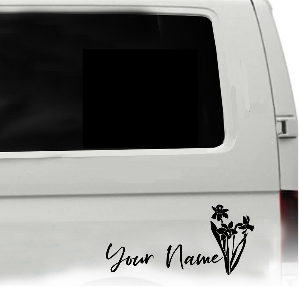 Custom Flower Camper | Motorhome | Car Name Graphic x1off