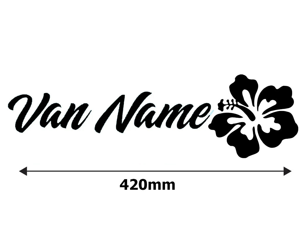 Custom Flower Camper | Motorhome | Car Name Graphic x1off