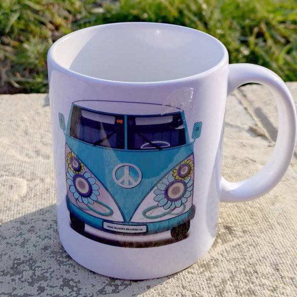 Volkswagen VW T1 Camper Bus Surf Begins Porcelain Mug In a Box