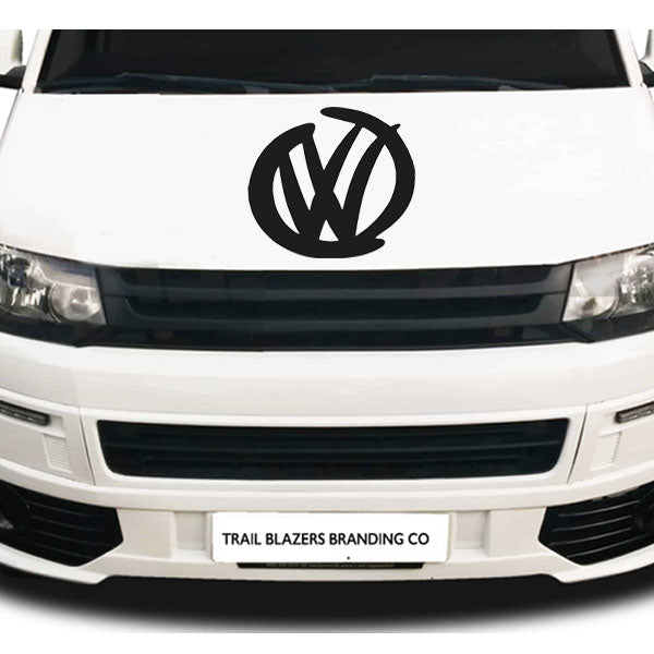 Vw Swirl Logo Vehicle Graphic 400mm /15" diam ideal for bonnet, rear or side panels