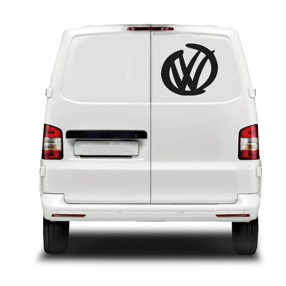 Vw Swirl Logo Vehicle Graphic 400mm /15" diam ideal for bonnet, rear or side panels