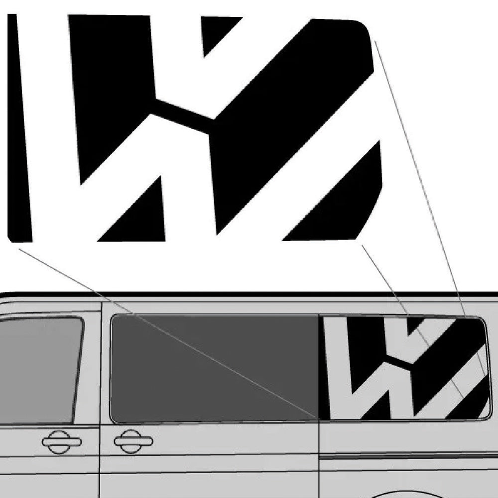 Volkswagen Side Panel Decals 920mm x 580mm x2off