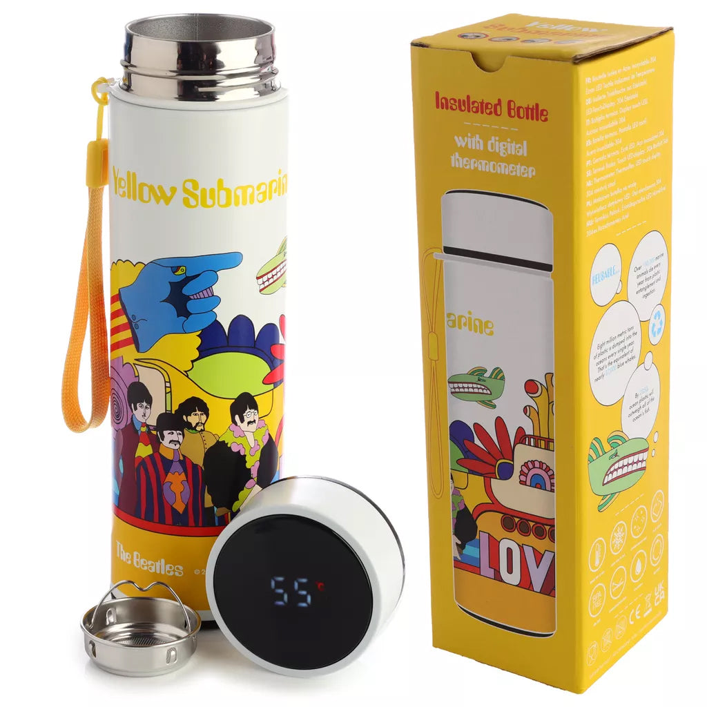 Hot And Cold Thermometer Bottle The Beatles Yellow Submarine