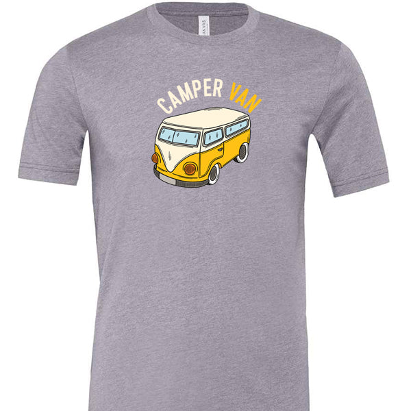 T-Shirt: Unisex " Yellow camper van" T shirt (Various sizes & colours available)