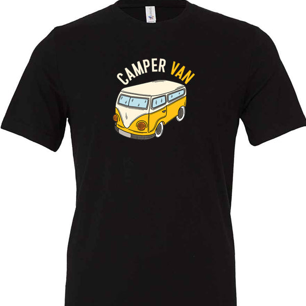 T-Shirt: Unisex " Yellow camper van" T shirt (Various sizes & colours available)