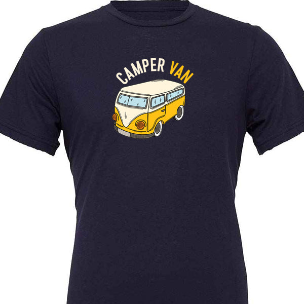 T-Shirt: Unisex " Yellow camper van" T shirt (Various sizes & colours available)