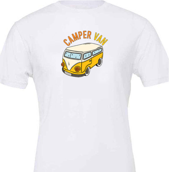 T-Shirt: Unisex " Yellow camper van" T shirt (Various sizes & colours available)