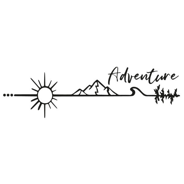 Adventure Simple Vehicle Vinyl Graphic (various Options)