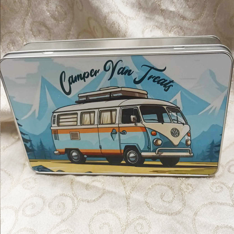 Blue Camper Van Treat Tin - Ideal Gift