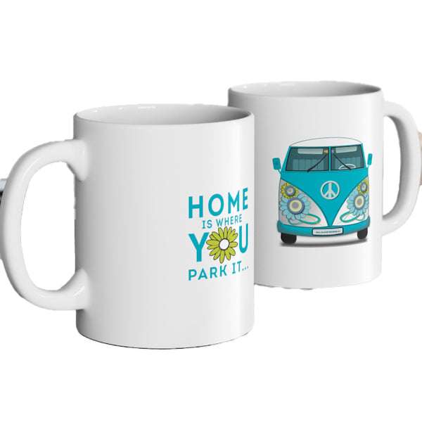 Ceramic Mug 11oz with "Home is where you park it"