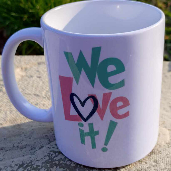 Ceramic Mug 11oz with "Camper Life - We Love It"