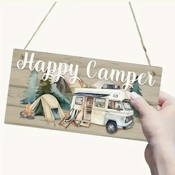 Camper Van Sign " Happy Camper"