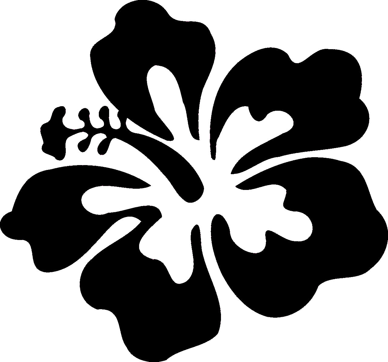 Hibiscus Single Flower Design Sticker ( 2 sizes and 2 styles available)
