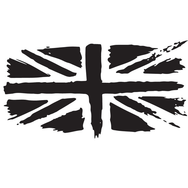 Messy Union Jack Flag Bonnet Or Rear Graphic - Colour Options Available