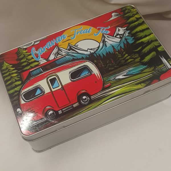 Red Caravan Treats Tin - Ideal Gift - Reduced Until 30.11.25